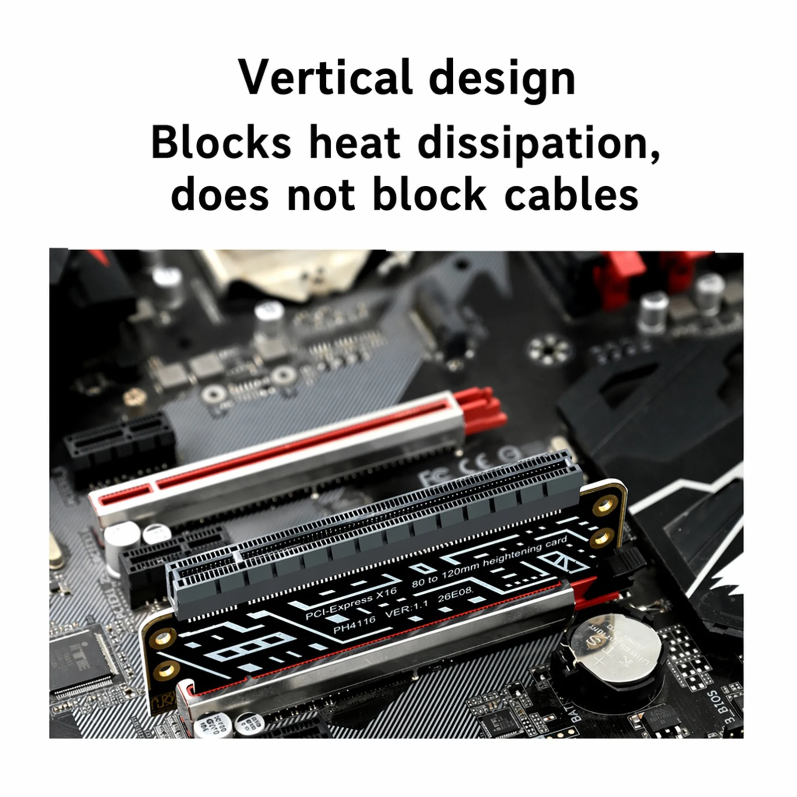 High Speed Graphics Card Extension Cable Extreme High Speed Riser Cable for Half-Height Graphics Cards Expansions Design