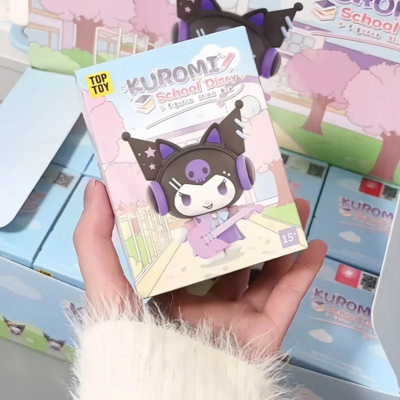 

New Kuromi School Diary Series Blind Box Trendy Toy Mystery Box Kawaii Anime Figures Room Decoration Collection Kids Cute Gifts