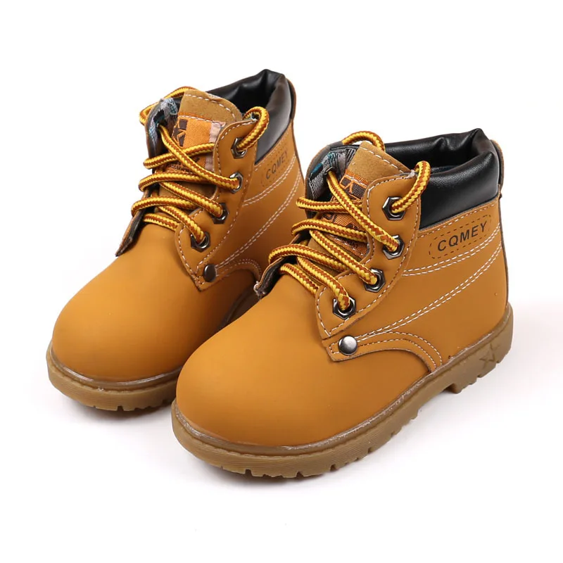 Children Casual Shoes Handsome Fashion Korean Style Kids Boots Non-slip Wear-resistant Boys Girls Boots Students Sport Footwear