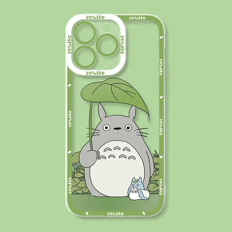 Casing Ponsel Anime T-Totoro Gemuk Lucu untuk Xiaomi Redmi Note 14 13 12 11 Pro Plus 10 9 9S 8 Pro 4G 5G Sampul Belakang Silikon Lembut