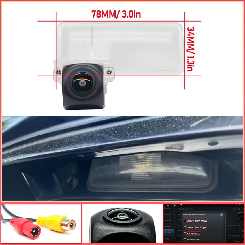 For Toyota 86 GT FT GT86 FT86 For Subaru BRZ FSR FS-R 2012~2018 AHD Reversing Image Camera Night Vision HD Rear View Back Up CAM