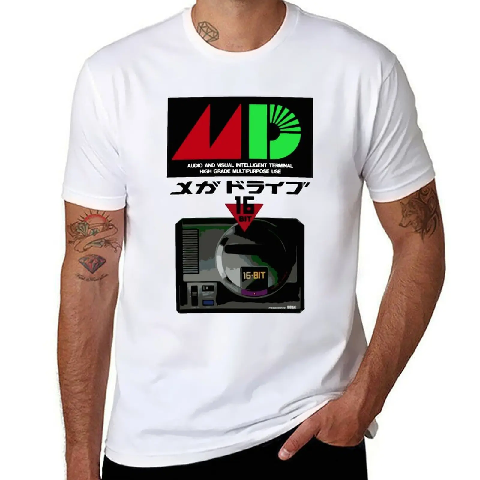 

Lover Gift Mega Drive Retro Wave T-Shirt t shirts for man pack cotton funny t shirts man T-Shirt