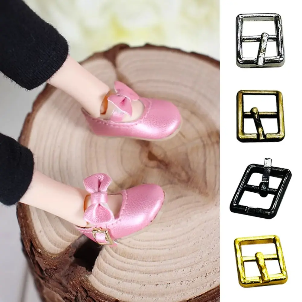 10pcs New Adjustment Tri-glide Belt Buckle 8mm Mini Diy Doll Buttons Newest Ultra-small Shoes Clothes Accessories DIY Doll Belt