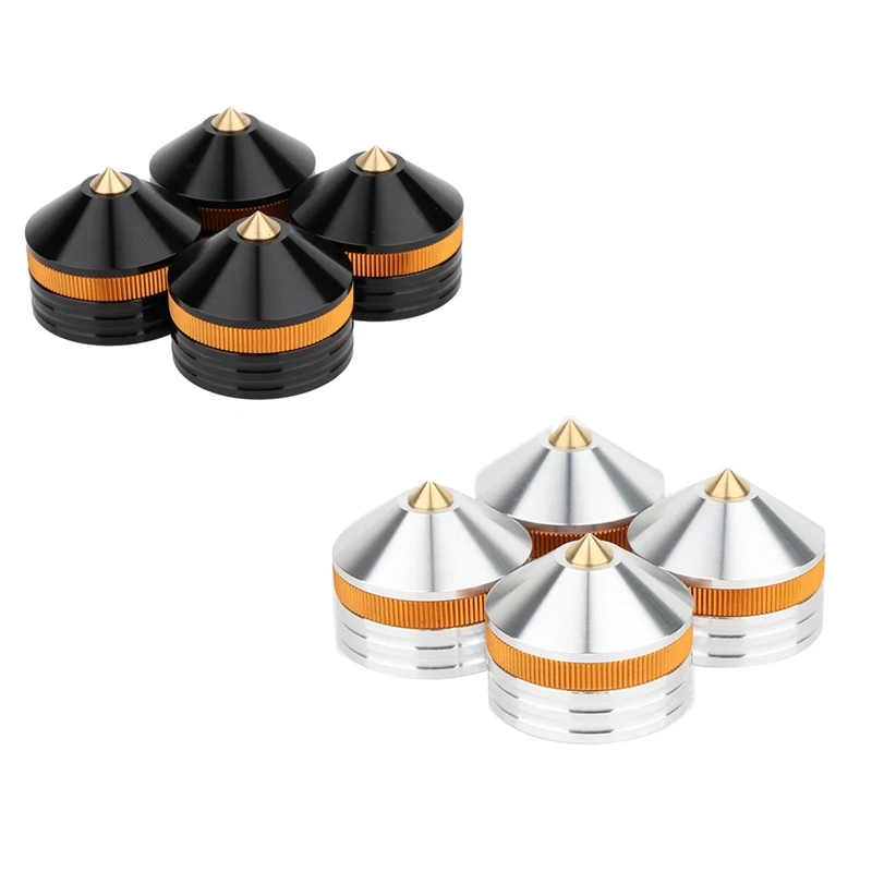 NEW-4Pcs Speaker Stand Feet Pad Metal Spikes Cone Floor Foot Nail For Loudspeakers Shoes Spike Shock