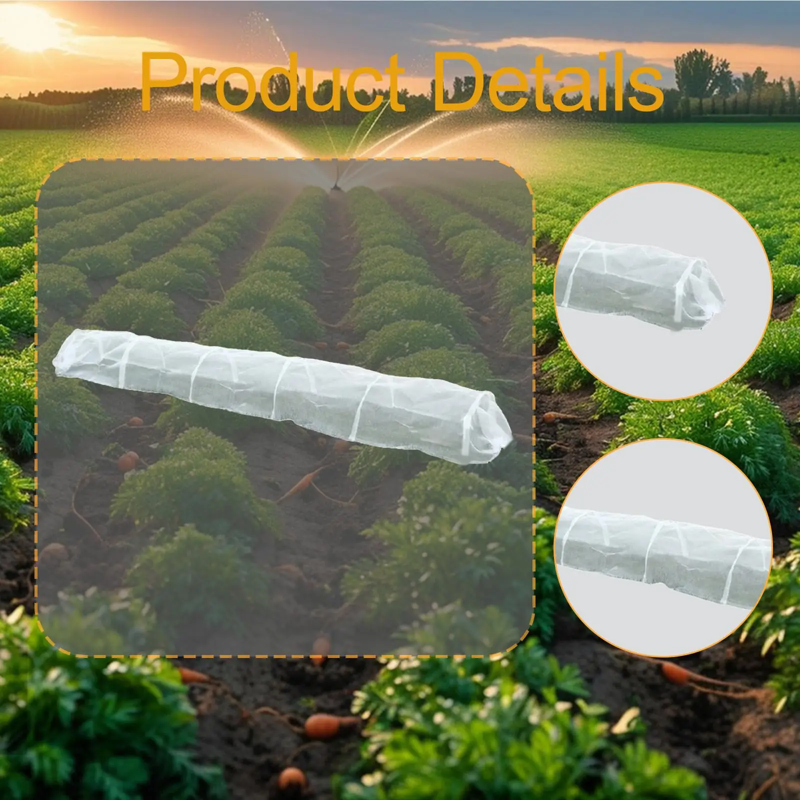Portable Breathable Garden Plant Cover Netting Mesh Tunnel for Outdoor Vegetable Bed Sun Shade