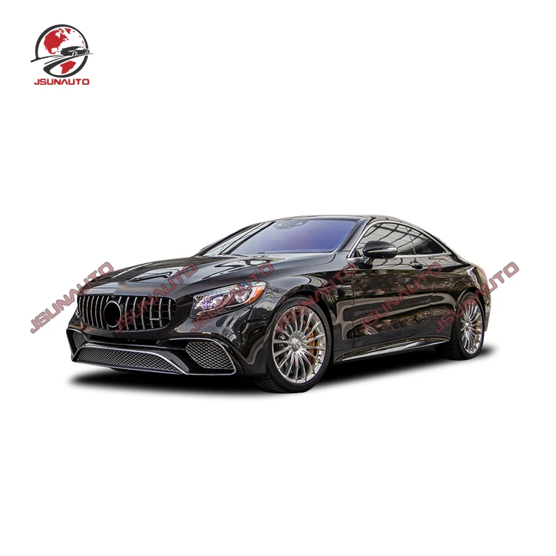 สําหรับ 2014-2020 Benz S Class Coupe Unpainted กันชนหน้า S65 สไตล์ด้านข้างกันชน Diffuser รถชุดสําหรับ C217 Premium Trims