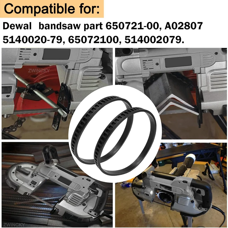 650721-00 Bandsaw Tires for Dewal Band Saw Rubber Tires 514002079 A02807 DCS374 DWM120 Easy To install