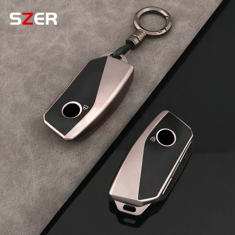 New TPU Car Key Case Cover Shell Fob For BMW x1 u11 Series 7 735i 740Li X7 I7 G07 LCI XM x1 2024 u11 Full Protector Accessories