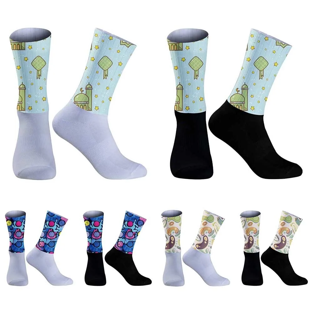 outdoor sports socks wicking socks Men's and women's compression socks 2024 New cycling race socks Cycling christmas Socks