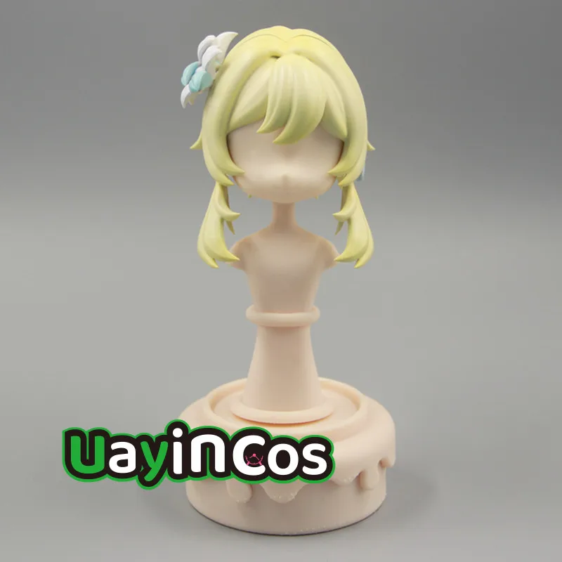 

Genshin Impact Lumine Handmade OB11 OB22 GSC Hair Shell Detachable Hair Wig Faceplates BJD Doll Accessories Game Anime Figure Ki