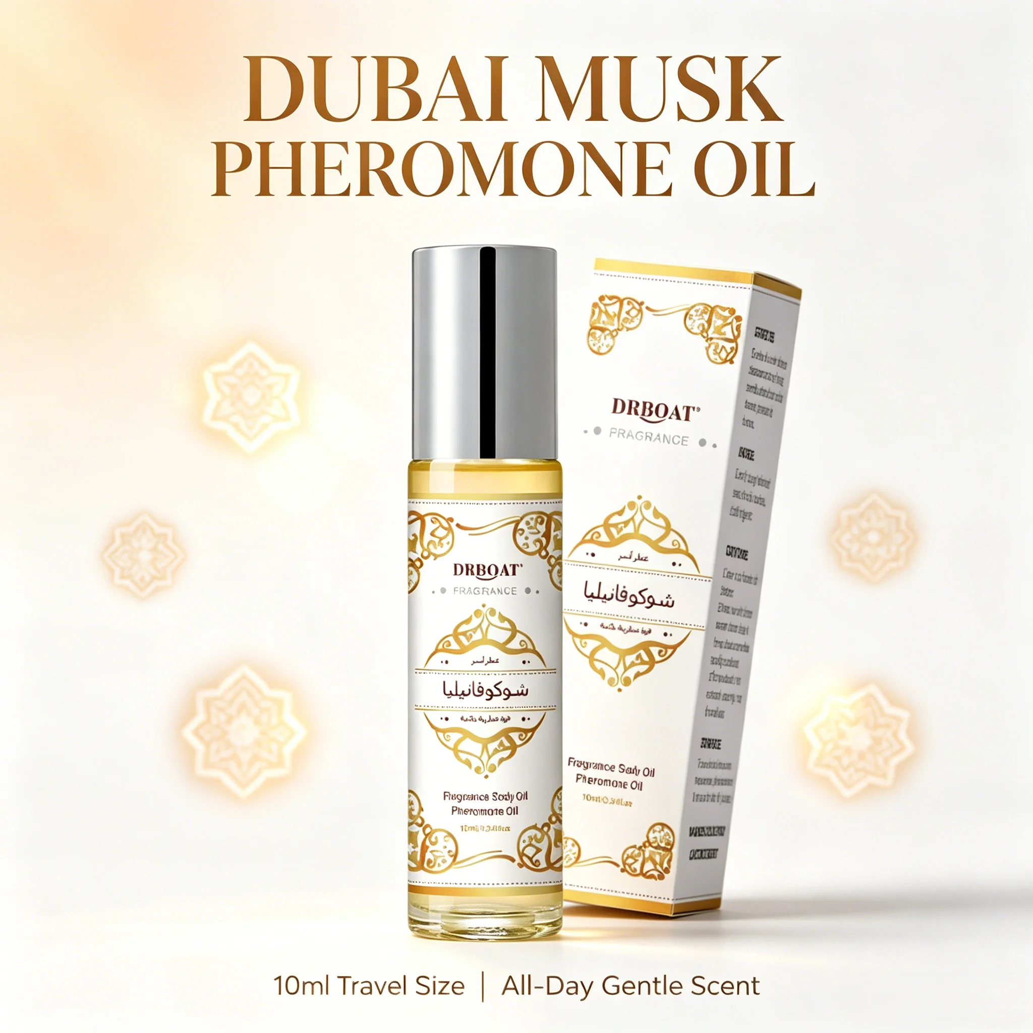 10ML Dubai Musk Pheromone Oil, Classical Roll on Subtle Perfume Oil, Original Eau De Toilette for Women Men, Dating Fragrance Oi view 6