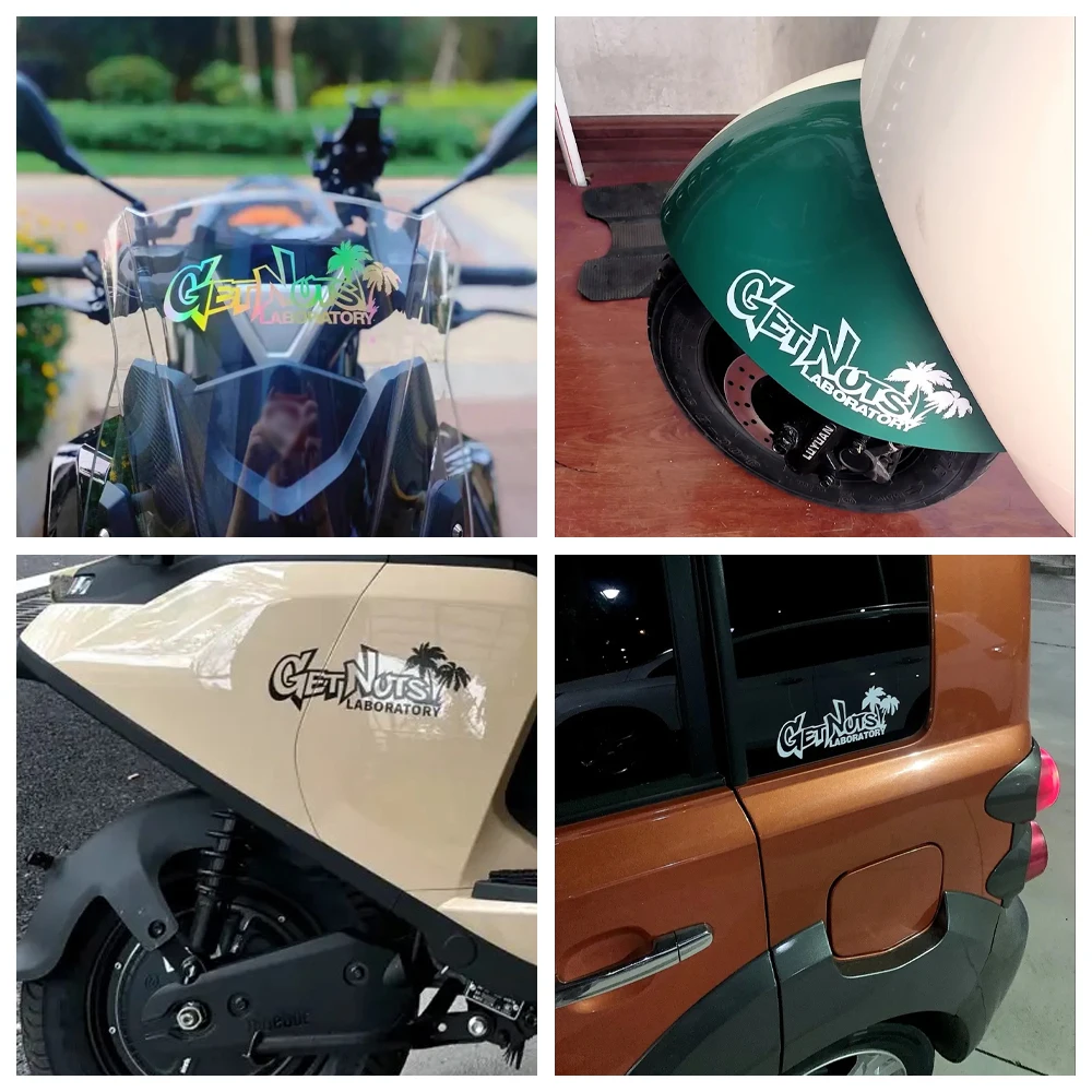 Coconut Tree-pegatinas reflectantes para motocicleta, calcomanía para Moto, Scooter, parabrisas de carrocería, accesorios para tanque de combustible, Mt07, z900, s1000rr