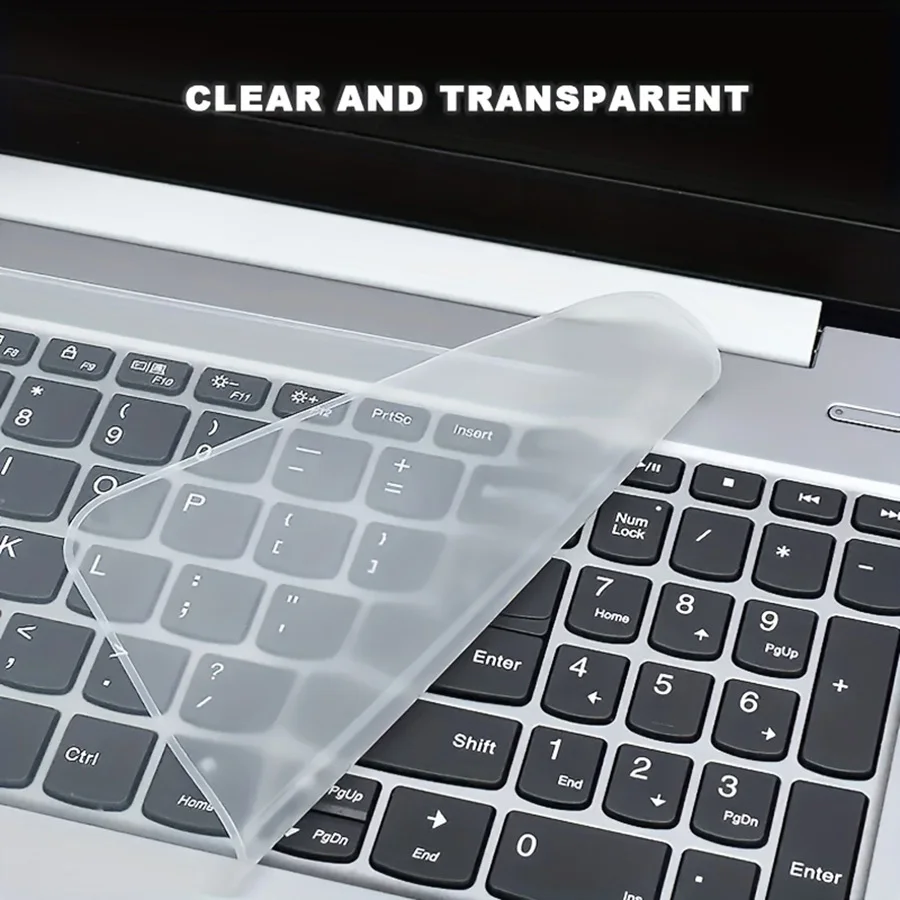 Universal Silicone Keyboard Cover, Dustproof Waterproof Anti-Fingerprint Keyboard Skin Protector for Laptop, Office Accessories