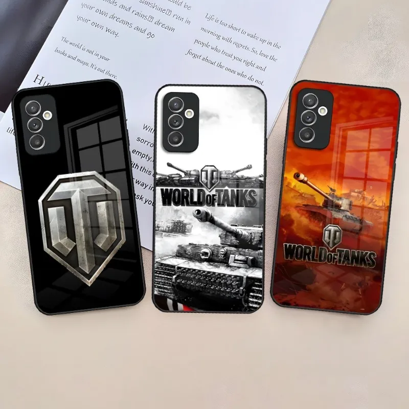 World Of Tanks Phone Case For Samsung Galaxy S30 S23 S21 S22 S20 S10E S9 Note 20 10 Pro Ultra Plus Glass Back Cover