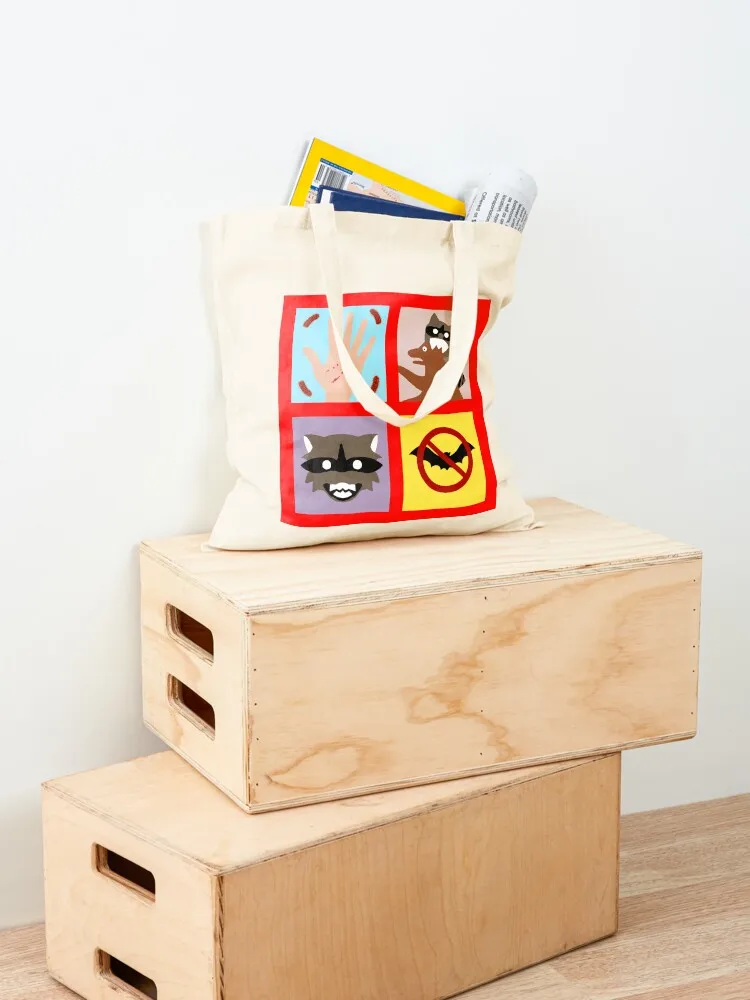 Rabies Quilt Tote Bag shopper bag women Fabric bag Canvas shoulder free delivery bags