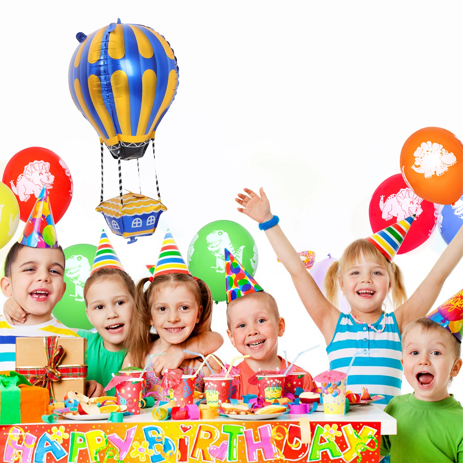 

10 Pcs Balloon Decoration Aluminum Film Hanging Party Decorations Baby Shower Hot Air Centerpieces Modeling