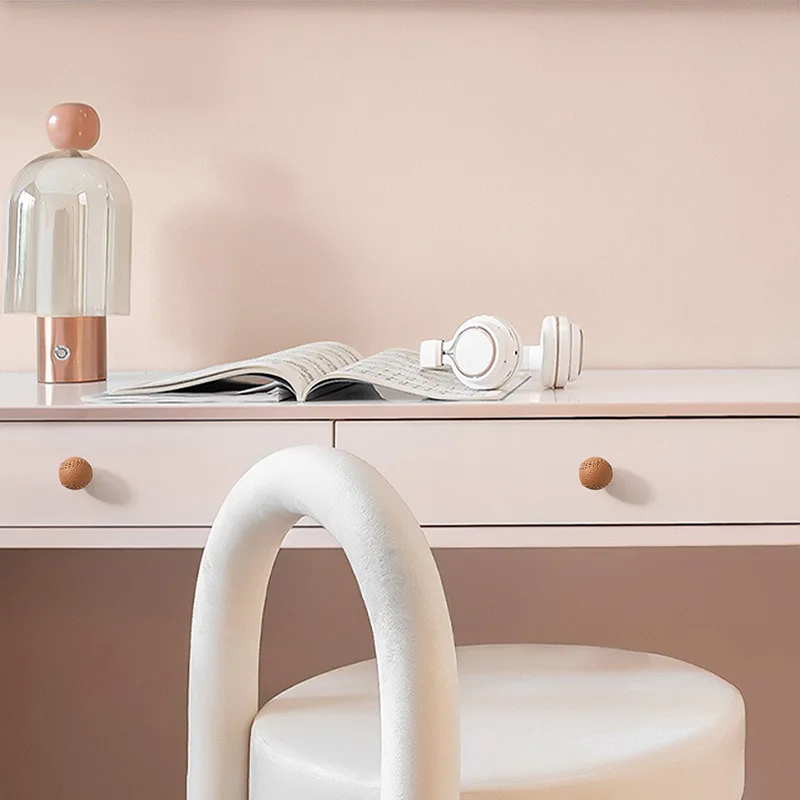 Fashion Leather Solid Single Hole Zinc Alloy Tennis Style Gold Cabinet Wardrobe Drawer Shoe Cabinet Handle Accessories 3