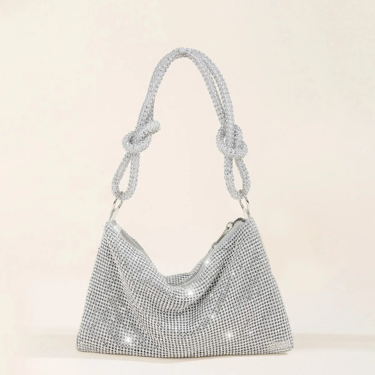 

Handmade Diamond Embedded Evening Bag Faionable Sparkling Water Diamond Bag Cross-Border Bestseller Pure Handmade Banquet E...