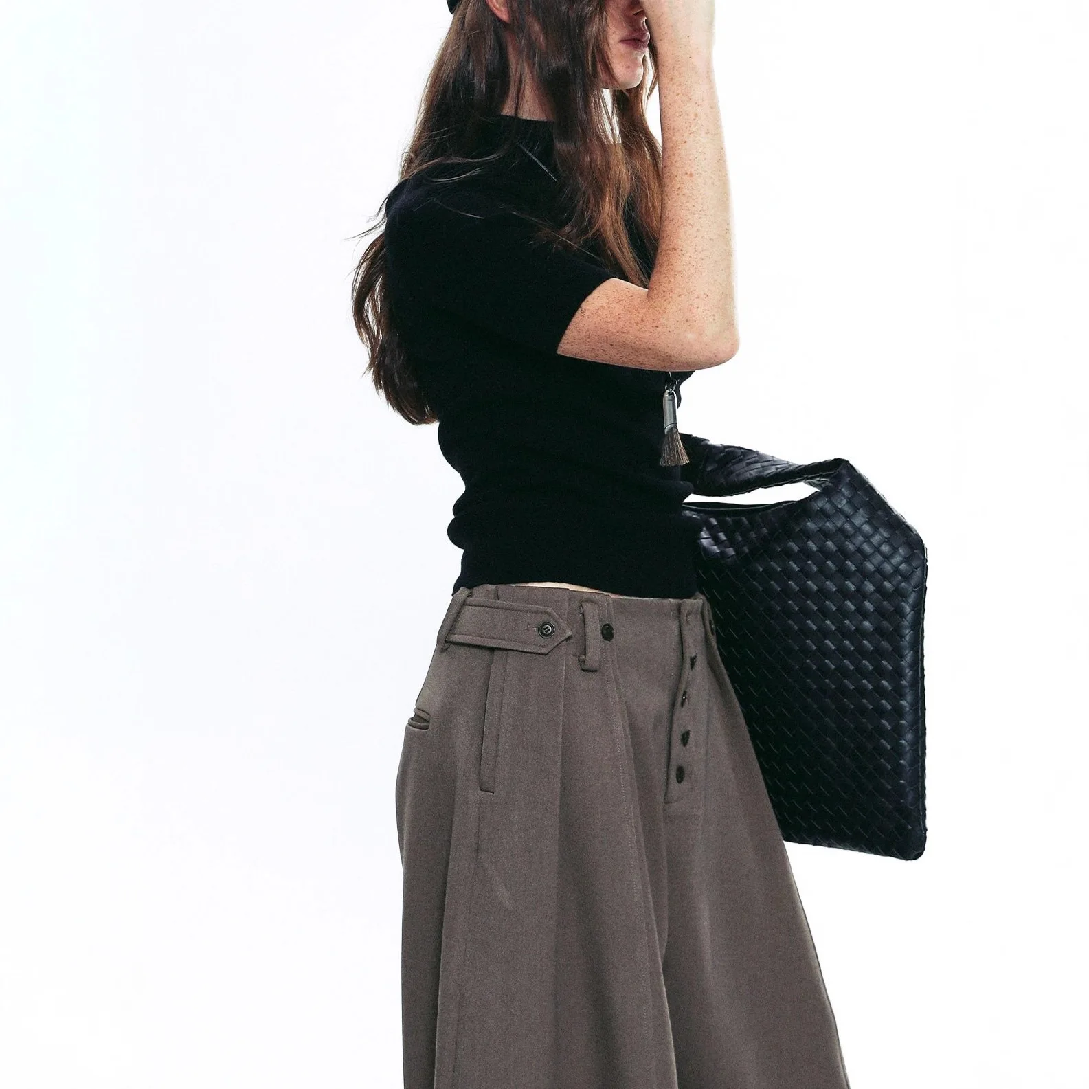 Women Suit Pants 2025 AW New Style Pants Striped Pattern Wide Leg Loose High Waist Pants Women's Versatile Casual Trousers