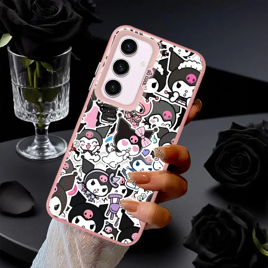 Kuromi anime volta capa de telefone para samsung galaxy a33 a34 a32 a25 a53 a24 a22 a52 a73 a36 a26 a23