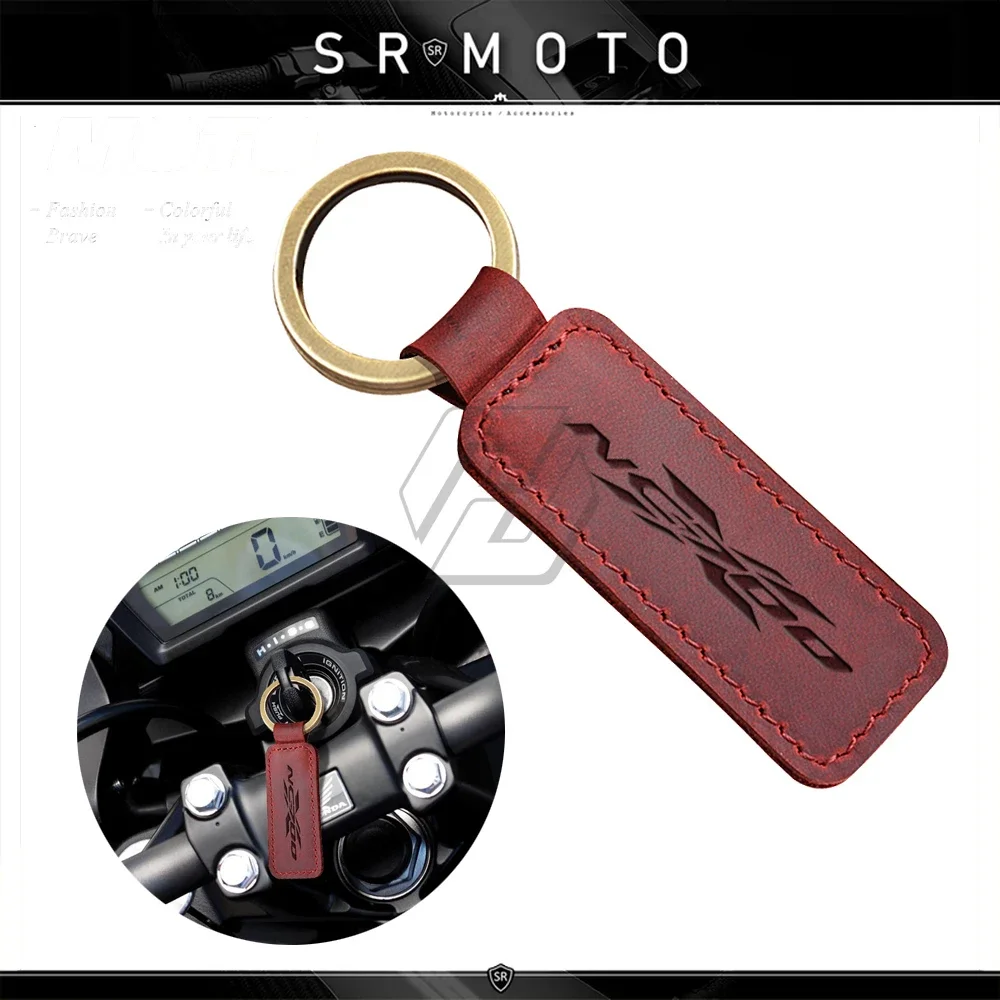 Motorcycle Cowhide Keychain Key Ring Fit for Honda NC700X NC 700X ABS