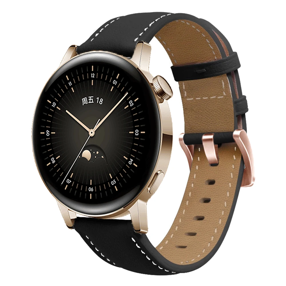 20mm Strap For Huawei Watch GT 3 42mm GT3 Pro 43mm Leather Bands for Huawei GT 2 GT2 Honor Magic 2 42mm Bracelet Watchtband Belt