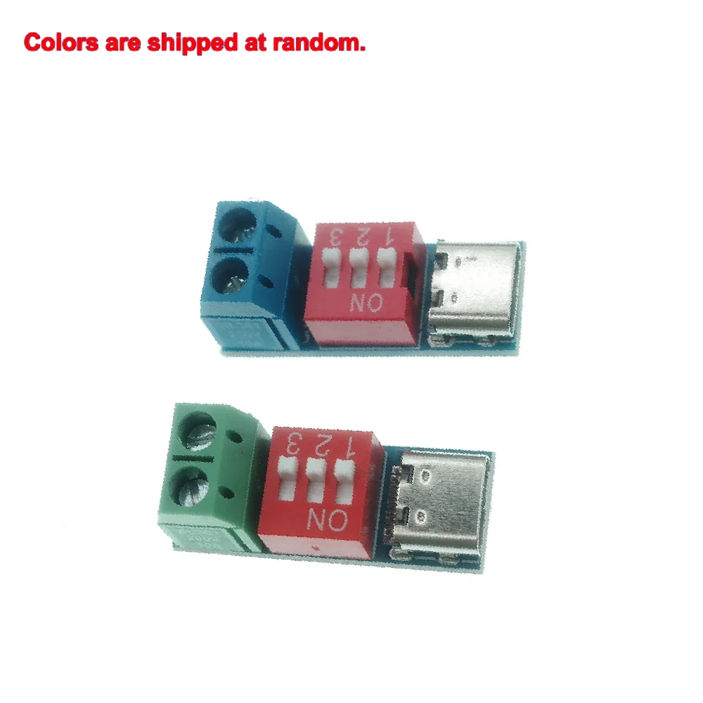 Dial Code Adjustable Voltage Trigger Module, Type-C 5V~20V Variable DC Power Decoy Control Board