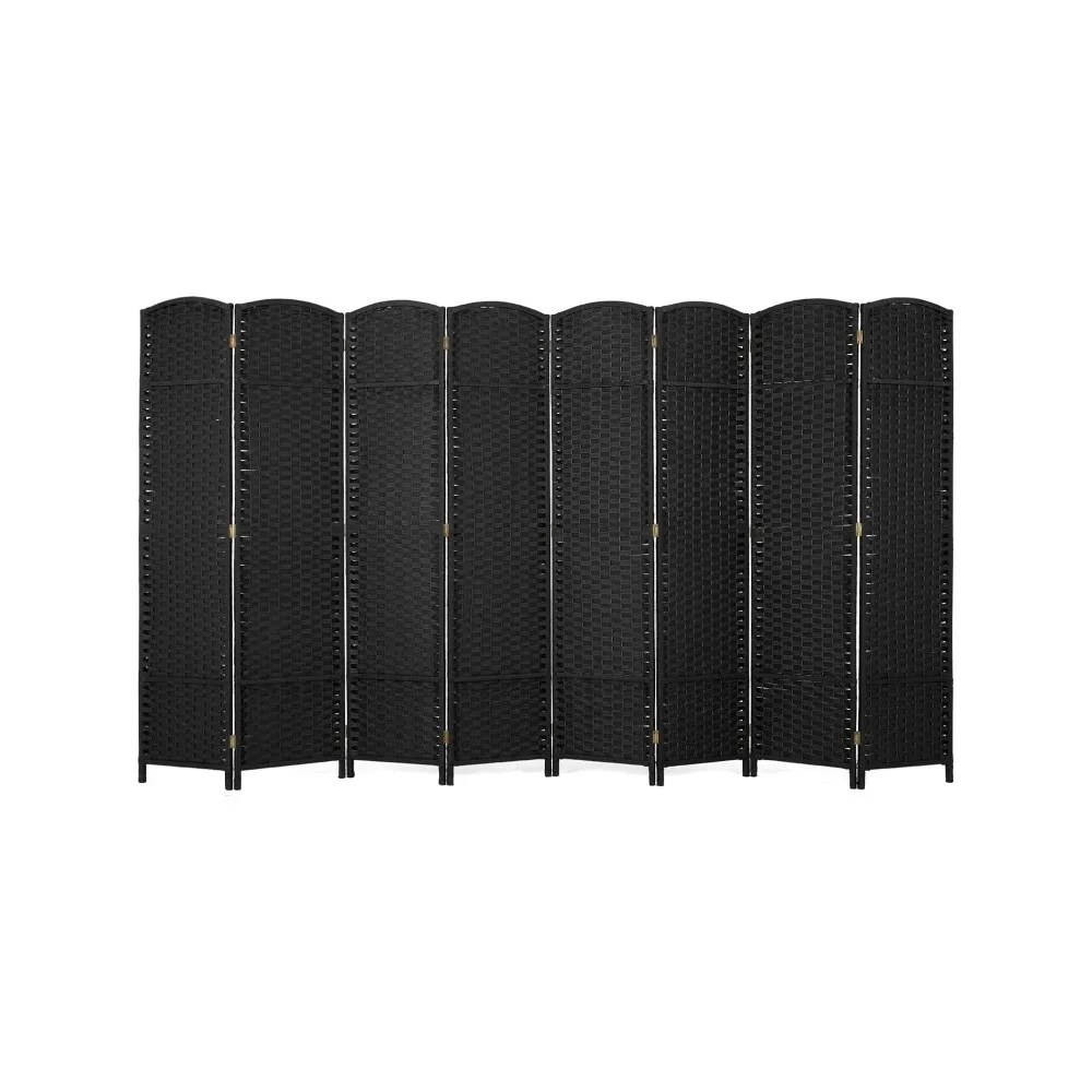 

8 Panel Tall Privacy Screen Waterproof Wood Frame Partition Room Dividers and Folding Privacy Screens Freestanding Wall Divider