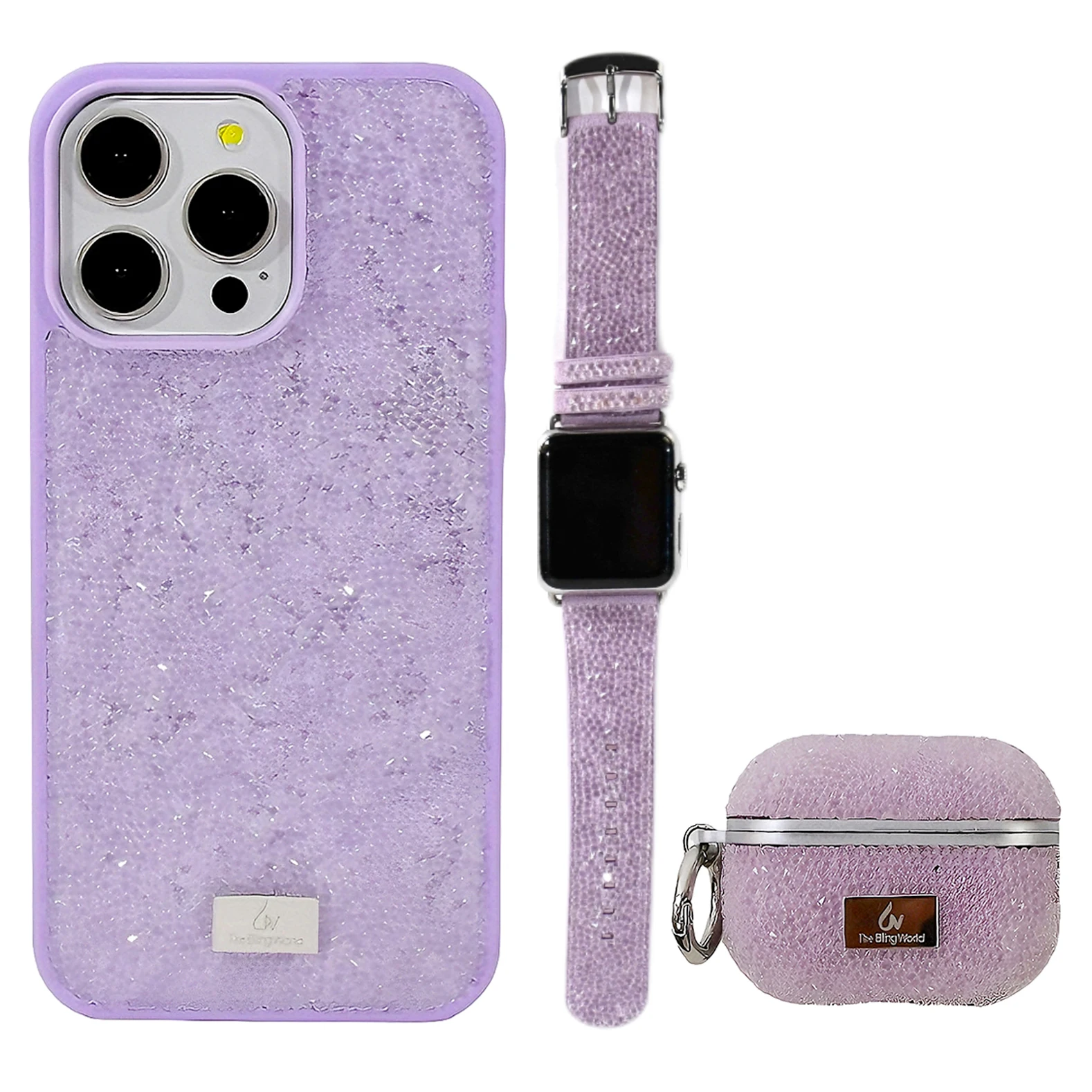 

Новый Алмазный Набор из трех предметов для Apple 15 14 13 12 11 Airpods 1 2 3 Pro1 Pro2 для Apple Watch 38 мм 40 мм 42 мм 44 мм роскошный риносорог