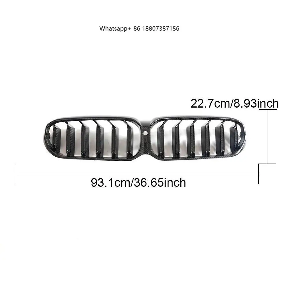 

ForBMW New 5 Series G38 G30LCI 2021-2023 High-End Carbon Fiber Front Grille with Hole