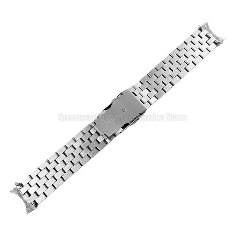 20mm 22mm Stainless Steel Watch Strap for Seiko SKX007/009 SKX173/175 Solid Steel Strap Folding Buckle Men Women Watch Bracelet