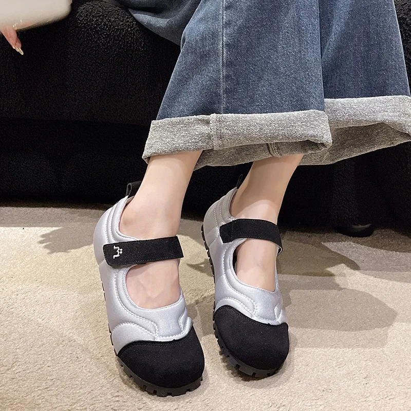 

Ballet Flats Mary Janes Shoes Women Sneakers Comfortable Elegant Shallow Tennis Female Hook Loop Loafers Ladies Shoes