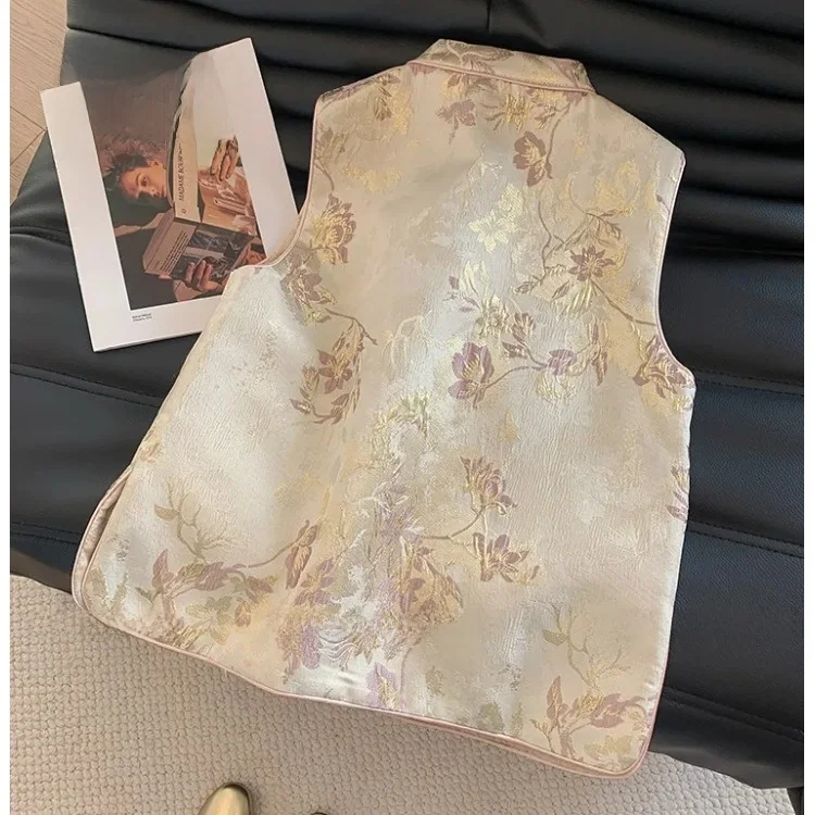 

Новая китайская женская куртка-жакет Song Jin больших размеров для весны и осени, модная традиционная верхняя одежда