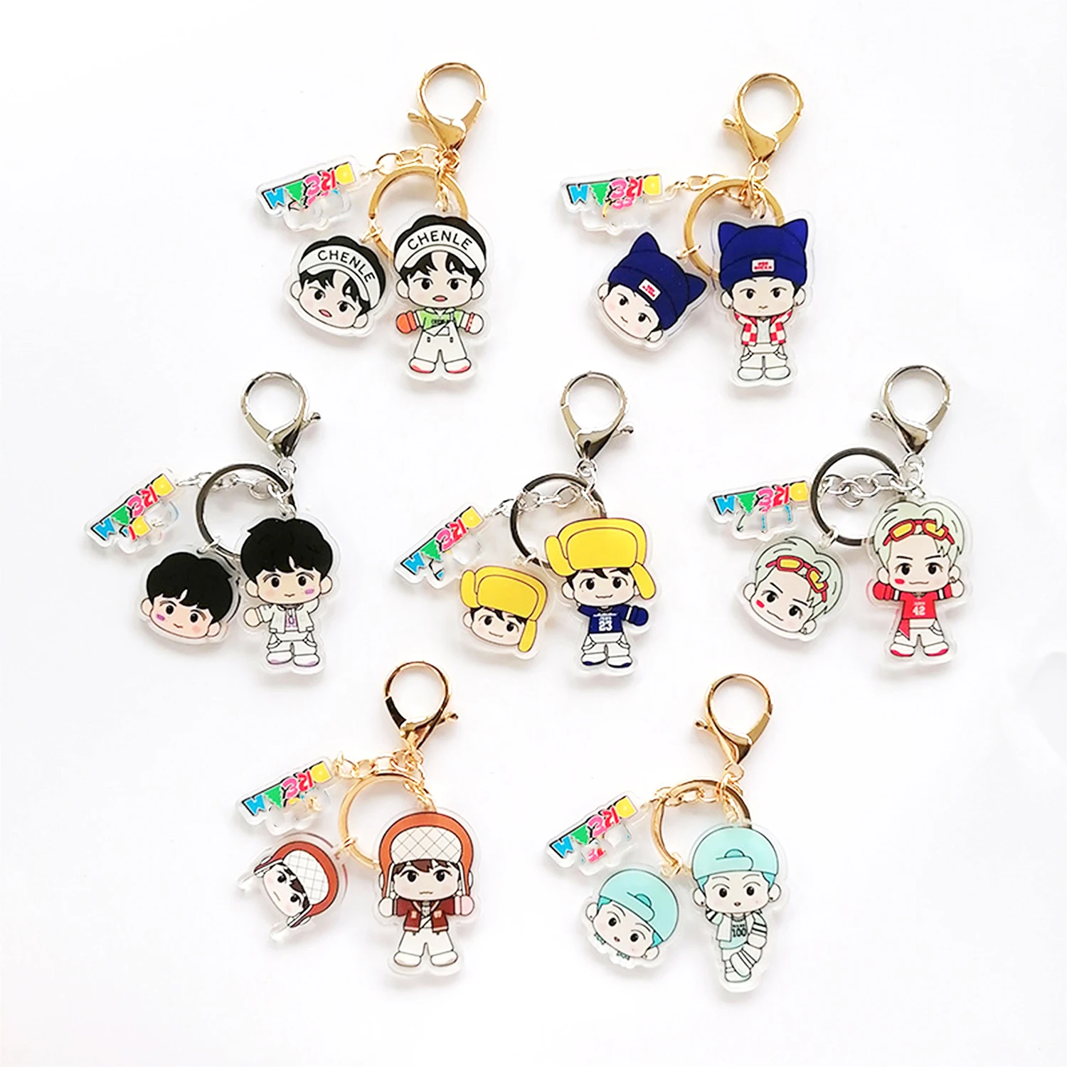 KPOP Dream Candy Album Keychain JAEMIN JENO RENJUN Acrylic Keyring JISUNG CHENLE Cartoon Figure Bag Pendant For Fans Gift