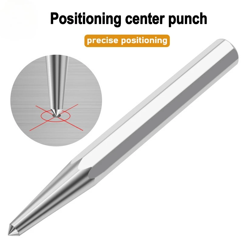 

Octagonal center positioning punching chrome vanadium steel metal drill bit positioning hole punching manual tool