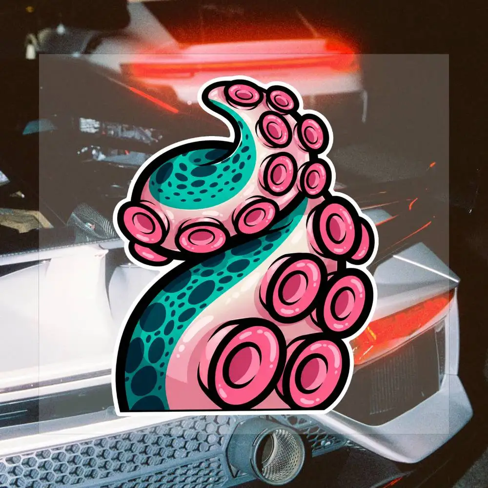 Tentacle 16cm Cool Sticker Collection Graffiti Style Waterproof Decal Pack For Laptop Phone Motorcycle Helmet DIY Decoration 5