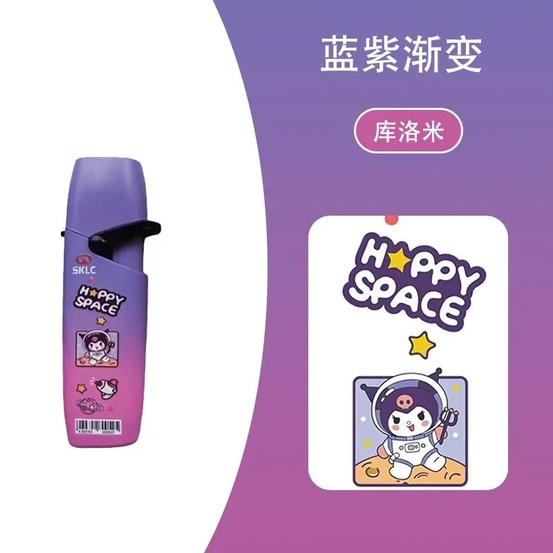 Hello Kitty Kuromi Cinnamoroll Kawaii Cute Anime Cartoon Gradient Cool Windproof Lighter Personalized Creative for Friends