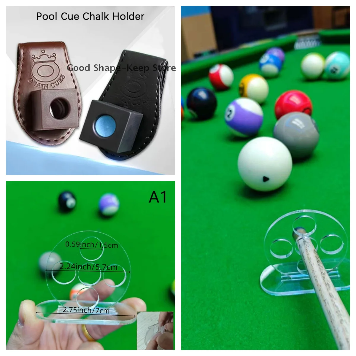 1 قطعة قضيب البلياردو المدرب البلياردو السكتة الدماغية التمارين شفافة 1/5 ثقوب تجمع جديلة السكتة الدماغية جهاز التدريب البلياردو اكسسوارات