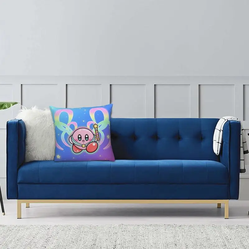 Custom Kirbys Video Game Pillow Case 40x40cm Cartoom Anime Modern Cushion Cover Square Pillowcase - view 5