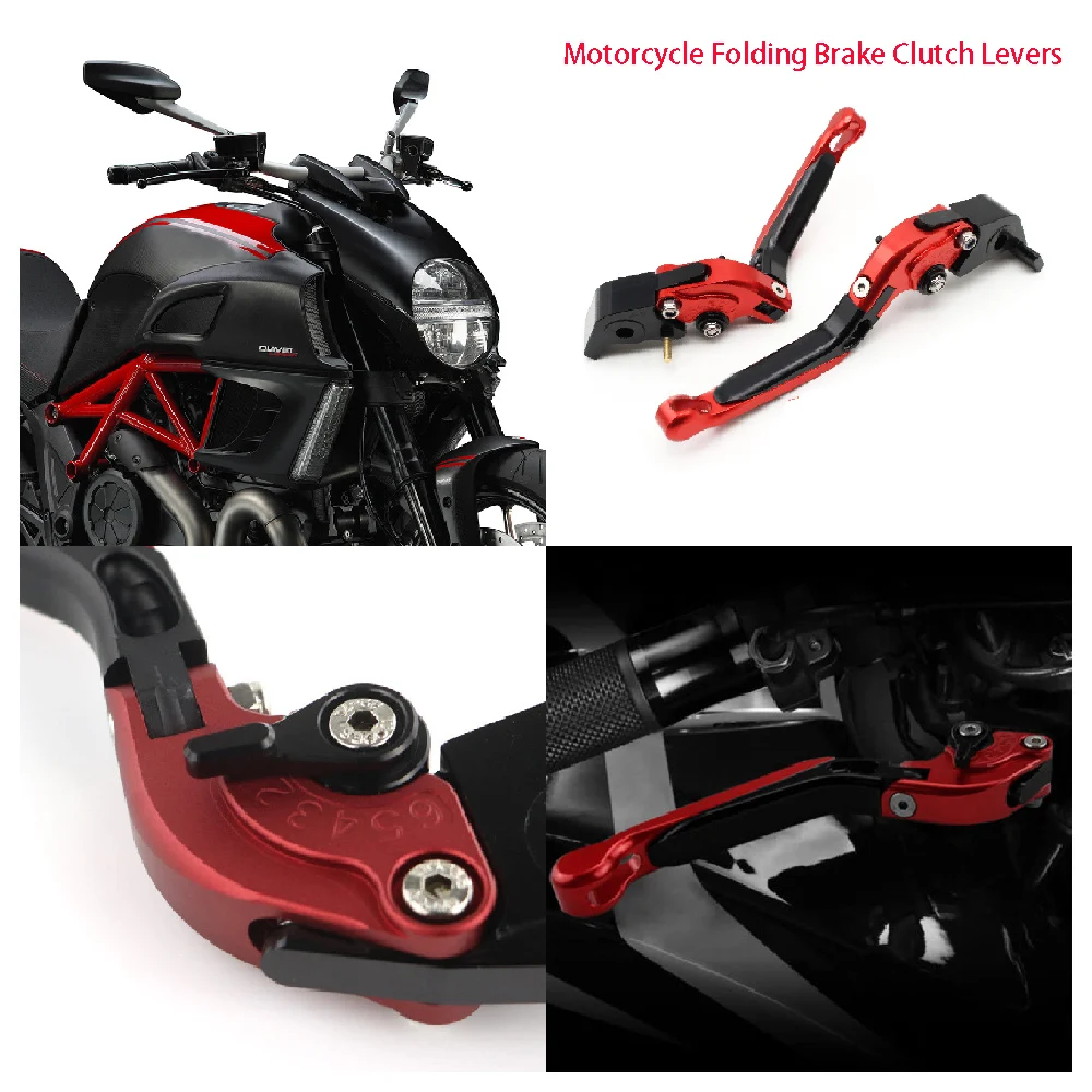 

Fit for Ducati 1260 1200 Diavel Carbon XDiavel 1260S ABS 2011-2022 Motorcycle Adjustable Folding Extendable Brake Clutch Levers