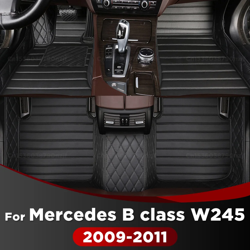 For Mercedes Benz B Class W245 2009 2010 2011 Car Floor Mats Custom Auto Foot Pads Automobile Carpet Cover Interior Accessories