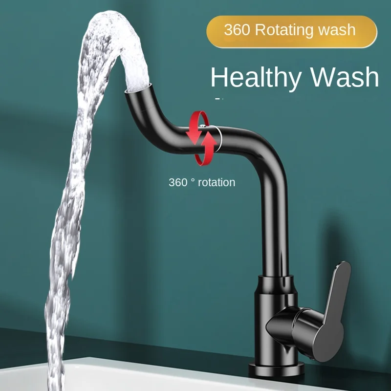 Faucet washbasin hot and cold water two-in-one head bathroom washbasin basin pool bathroom wash Goddess