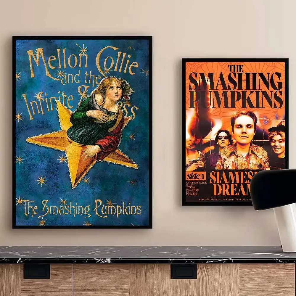 ملصق Band The S-Smashing Pumpkins عالي الدقة ملصقات مقاومة للماء ذاتية اللصق ديكور متعدد الاستخدامات للمنازل والحانات والفنادق المزيد