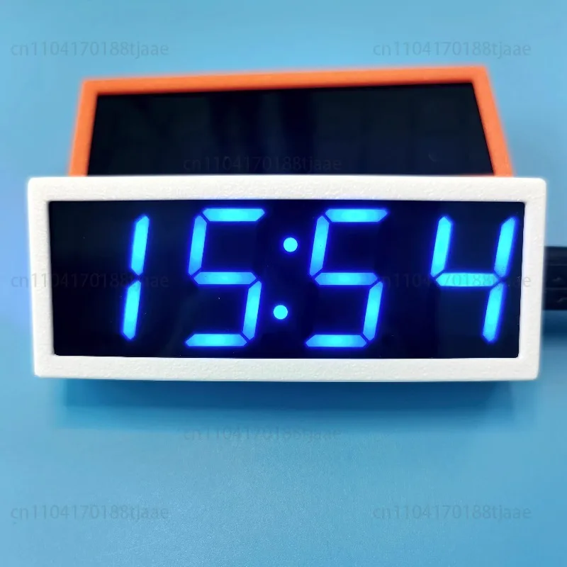 

Wi-Fi синхронизация 0,8-дюймовый цифровой ламповый модуль часов с белым лицом, 8 уровней яркости, питание от USB