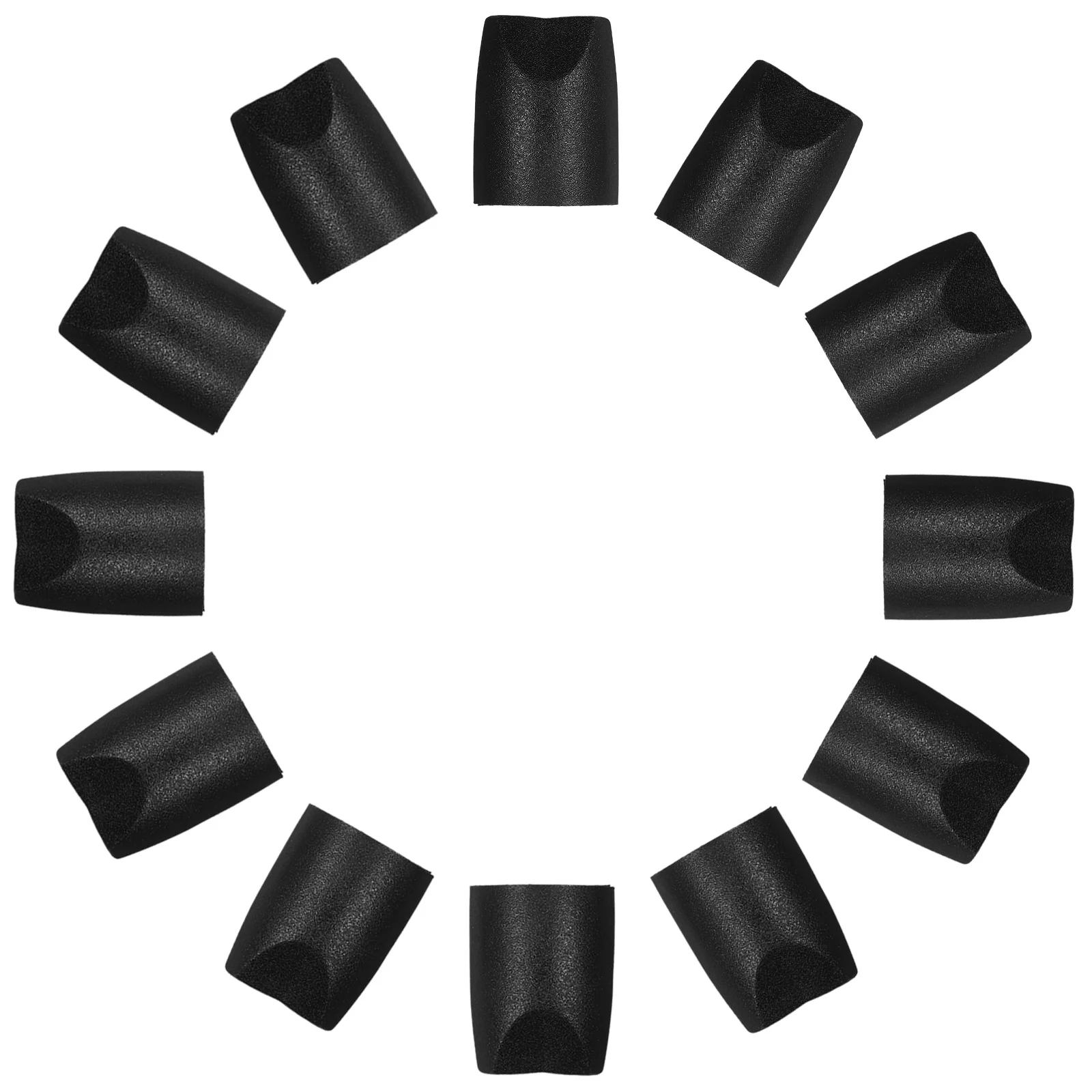 

12Pcs Folding Chair Plastic End Caps V Shaped Stability Heavy Duty Leg Covers for Metal Padded Chair Tubes Anti Wobble