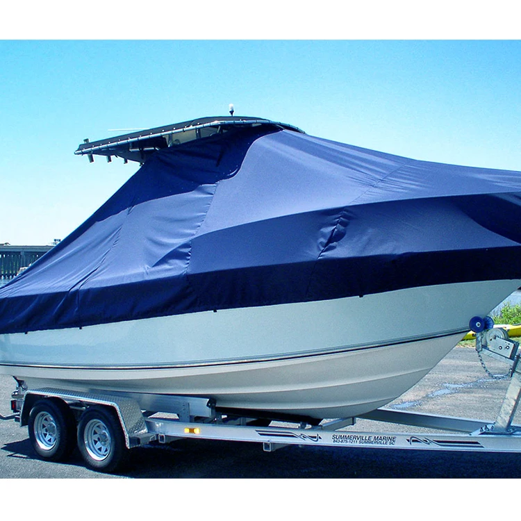 forHOMFUL Waterproof 600D Boat Cover Marine Grade Polyester Canvas Trailerable T-Top Boat Cover