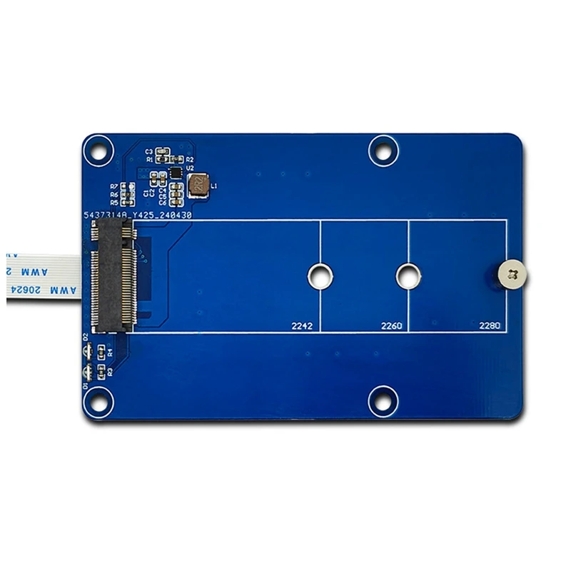 RISE-For Raspberry Pi 5 PCIE M.2 SSD Expansion Board Support M.2 Nvme Hard Drive Protocol For RPI 5