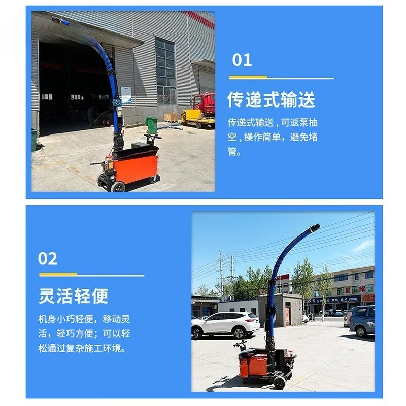 Secondary structural column pump, small concrete pump