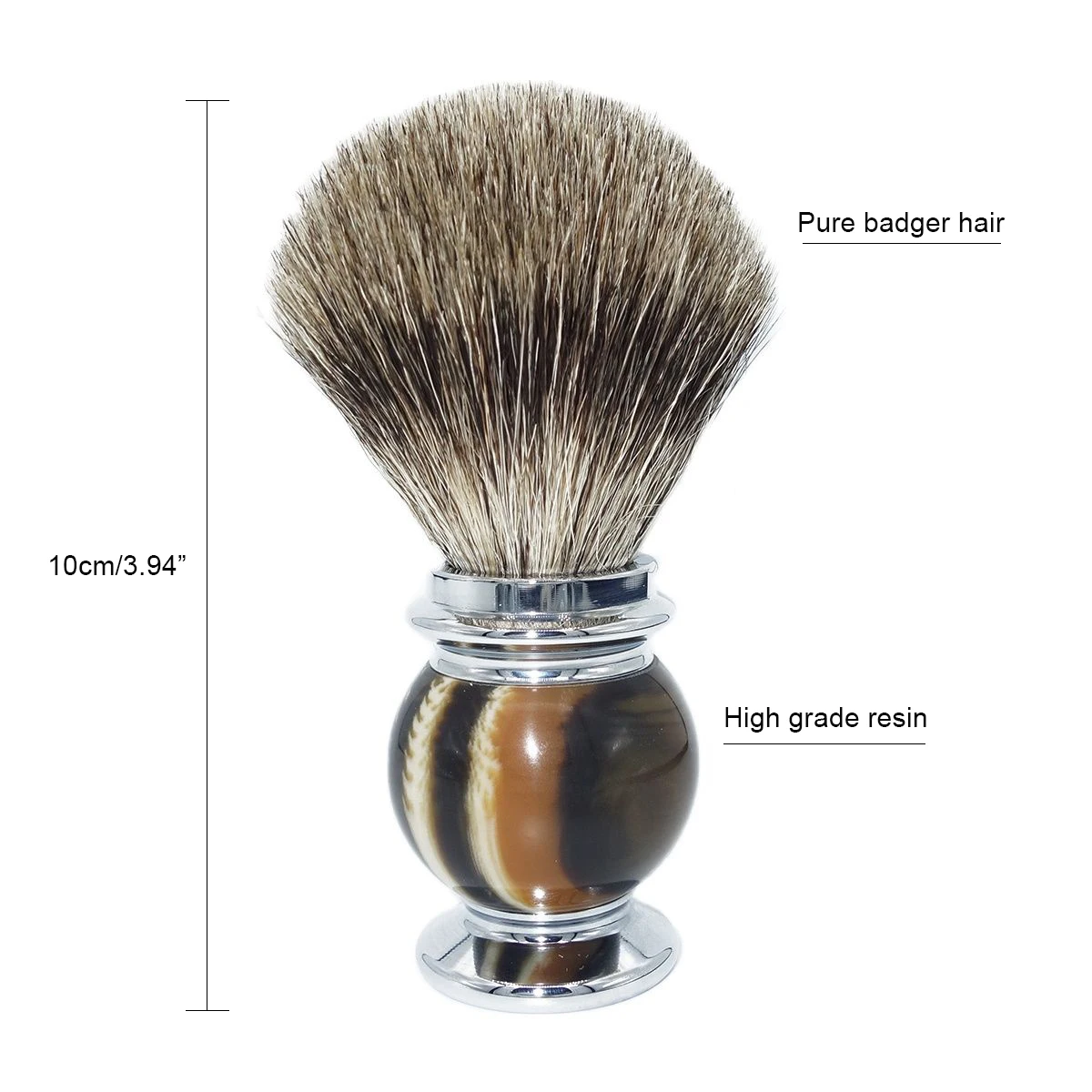 Magyfosia New Men Beard Shaving Brush Resin Handle Natural Badger Hair Barber Salon Soap Foam Facial Cleaning Tool