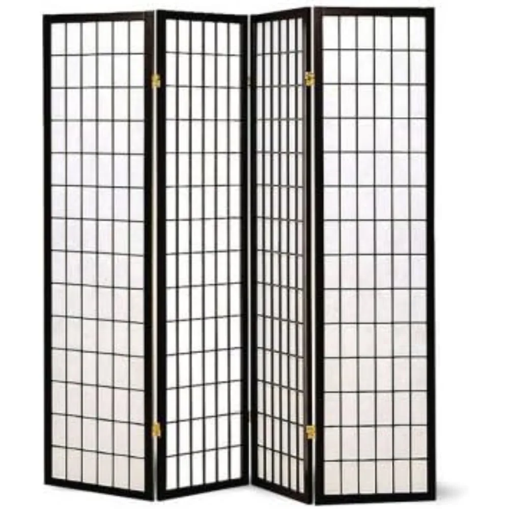 

Panel Shoji Screen Room Divider 3-10 Panel (4 Panel, Black, White, Cherry, Natural)